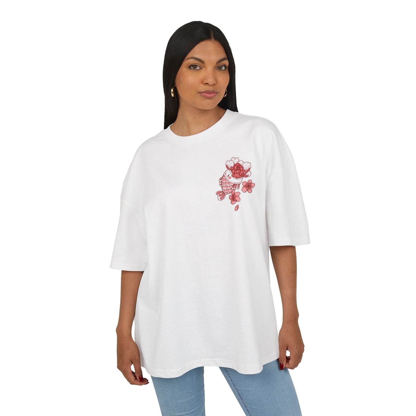 Cute Floral Graphic Unisex Box Tee - Perfect for Casual Outings