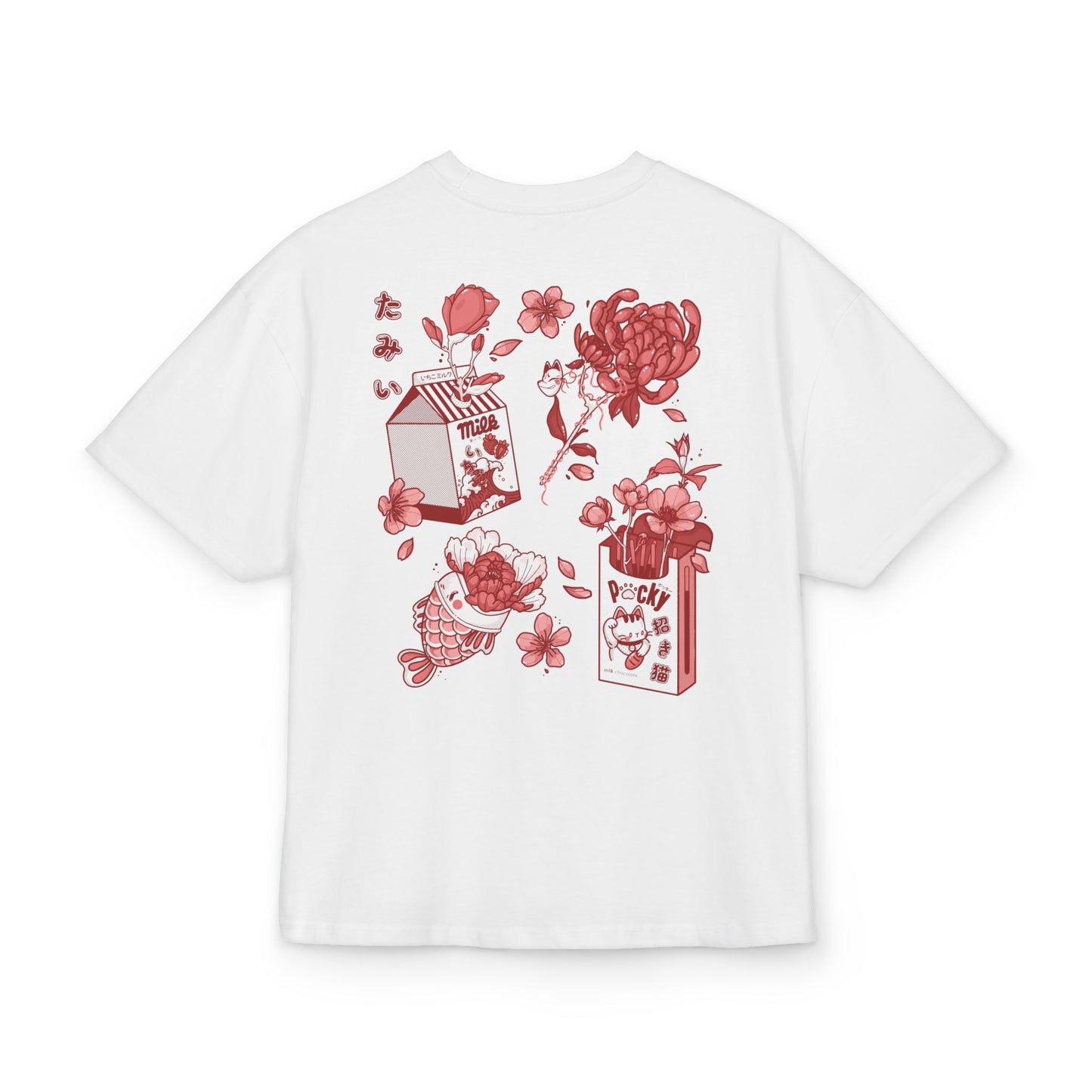Cute Floral Graphic Unisex Box Tee - Perfect for Casual Outings