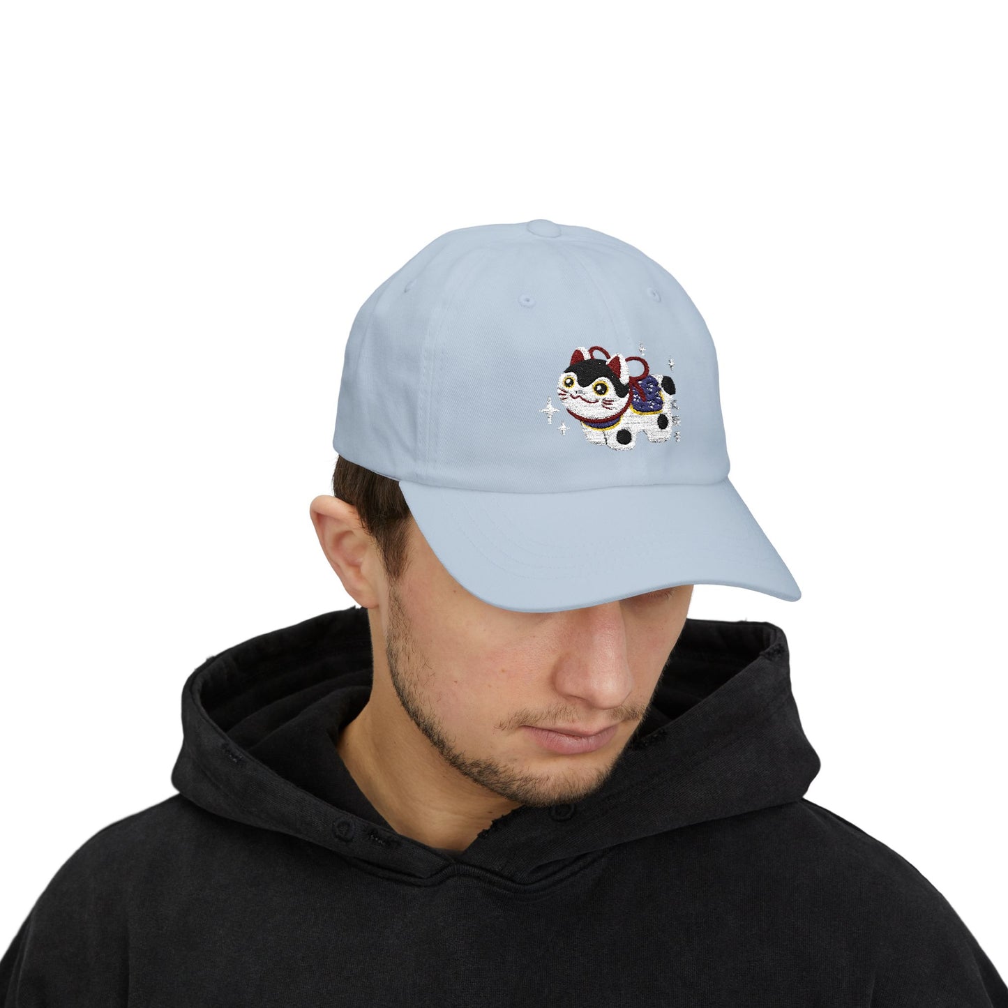 Embroidered Cat Classic Dad Cap - Cute Pet Design for Animal Lovers