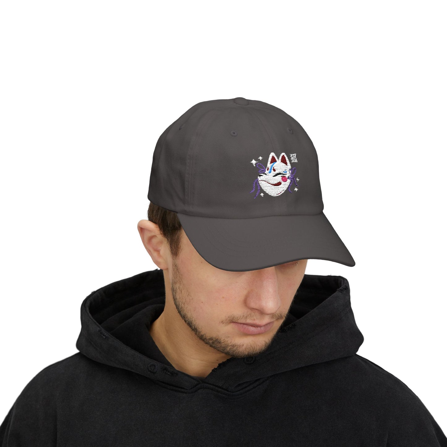 Classic Dad Cap with Playful Fox Design