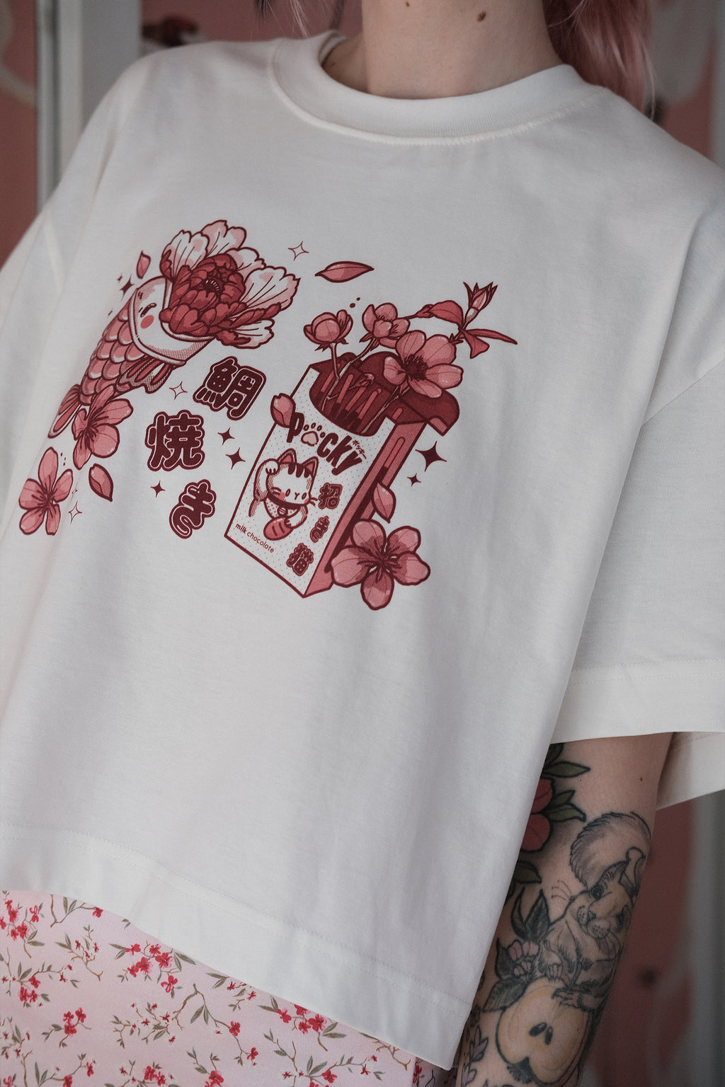 pocky crop shirt