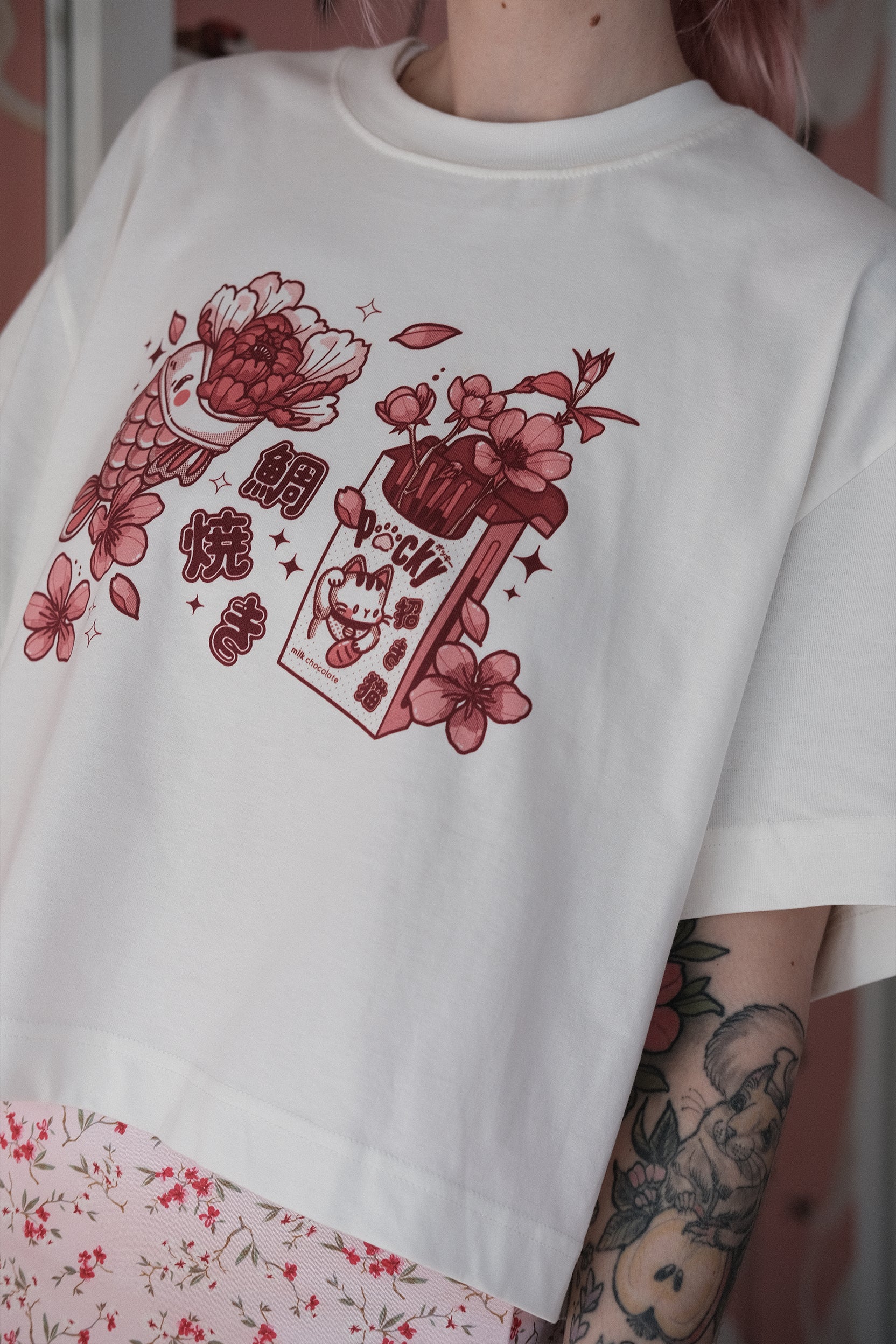 pocky crop shirt