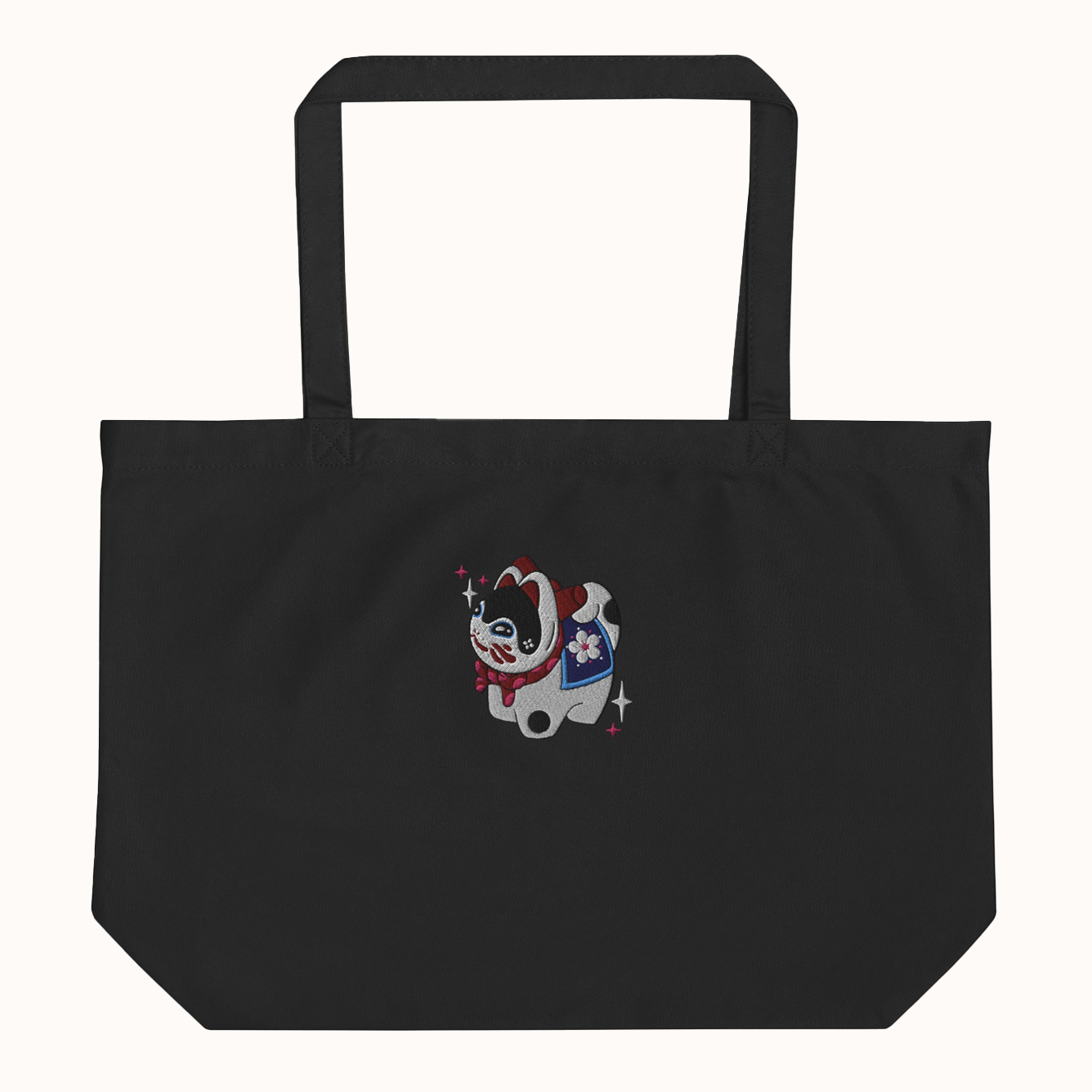 Large organic tote bag